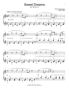 Sweet Dreams, Op. 39, No. 21 von Peter Iljitsch Tschaikowsky (Download) 