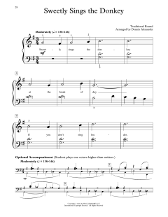 Sweetly Sings The Donkey von Traditional Round (Download) 