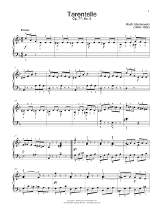 Tarantella, Op. 77, No. 6 von Moritz Moszkowski (Download) 