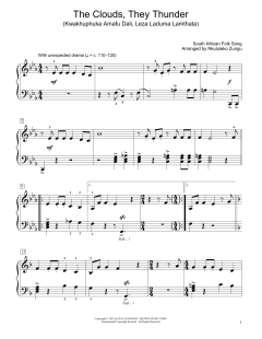 The Clouds, They Thunder von South African folk song (Download) 