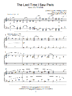 The Last Time I Saw Paris von Jerome Kern (Download) 