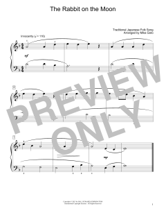 The Rabbit On The Moon von Traditional Japanese Folk Song (Download) 