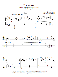 Tomorrow von Martin Charnin (Download) 