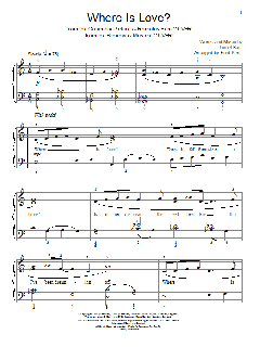 Where Is Love? von Lionel Bart (Download) 