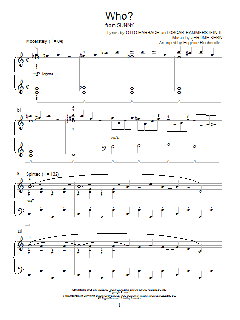 Who? von Jerome Kern (Download) 