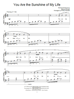 You Are The Sunshine Of My Life von Stevie Wonder (Download) 