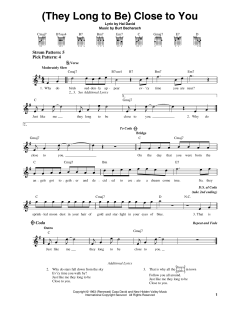 (They Long To Be) Close To You von The Carpenters (Download) 