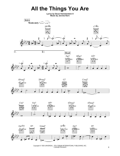 All The Things You Are von Jerome Kern (Download) 