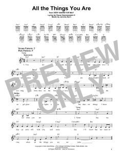 All The Things You Are von Jerome Kern (Download) 