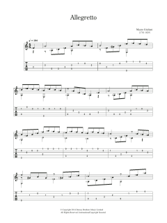 Allegretto von Mauro Giuliani (Download) 
