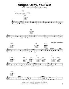 Alright, Okay, You Win von Peggy Lee (Download) 