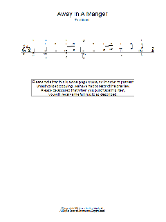 Away In A Manger von Traditional (Download) 