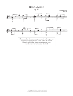 Barcarolle, Op.51 von Napoléon Coste (Download) 