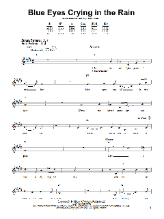 Blue Eyes Crying In The Rain von Elvis Presley (Download) 