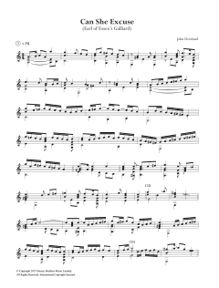 Can She Excuse von John Dowland (Download) 