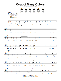 Coat Of Many Colors von Dolly Parton (Download) 