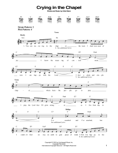 Cryin' In The Chapel von Elvis Presley (Download) 