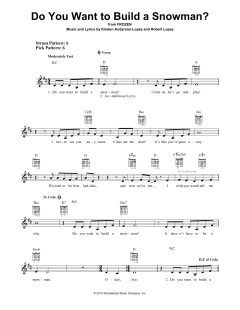 Do You Want To Build A Snowman? von Robert Lopez (Download) 
