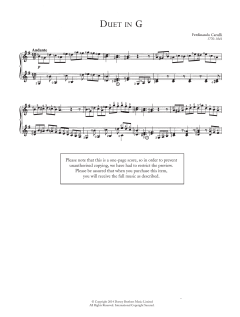 Duet In G von Ferdinando Carulli (Download) 
