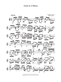 Etude In A Minor von Napoléon Coste (Download) 