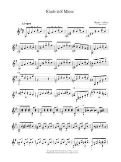 Etude In E Minor von Mauro Giuliani (Download) 