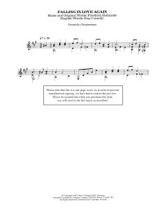 Falling In Love Again von Marlene Dietrich (Download) 