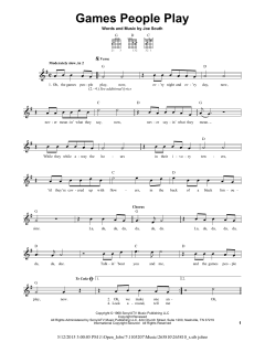 Games People Play von Joe South (Download) 