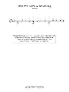 Here We Come A-Wassailing von Traditional (Download) 