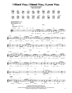 I Want You, I Need You, I Love You von Elvis Presley (Download) 