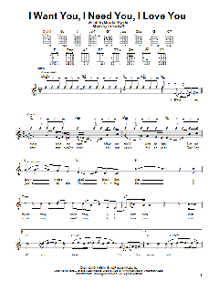 I Want You, I Need You, I Love You von Elvis Presley (Download) 