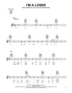 I'm A Loser von The Beatles (Download) 