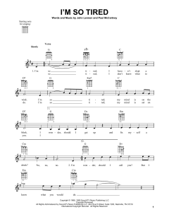 I'm So Tired von The Beatles (Download) 