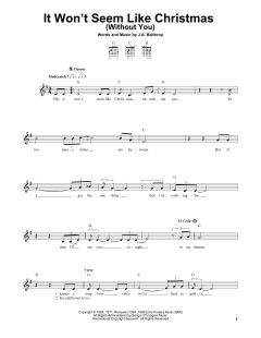 It Won't Seem Like Christmas von Elvis Presley (Download) 