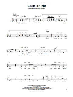 Lean On Me von Bill Withers (Download) 