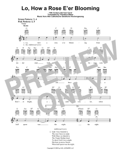 Lo, How A Rose E'er Blooming von Theodore Baker (Download) 
