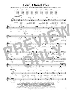 Lord, I Need You von Passion (Download) 