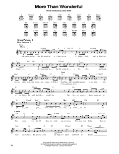 More Than Wonderful (Download) 