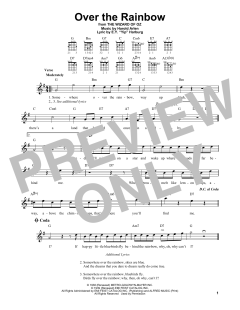 Over The Rainbow von Judy Garland (Download) 