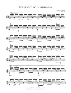 Recuerdos De La Alhambra von Francisco Tárrega (Download) 