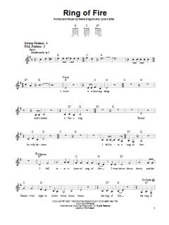 Ring Of Fire von Johnny Cash (Download) 