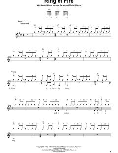 Ring Of Fire von Johnny Cash (Download) 