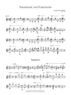 Sarabande And Variations von Georg Friedrich Händel (Download) 