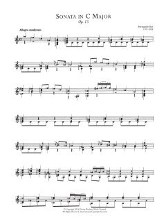 Sonata In C Major, Op.15 von Fernando Sor (Download) 
