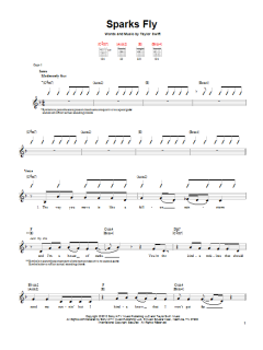 Sparks Fly von Taylor Swift (Download) 