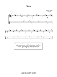 Study von Dionisio Aguado (Download) 