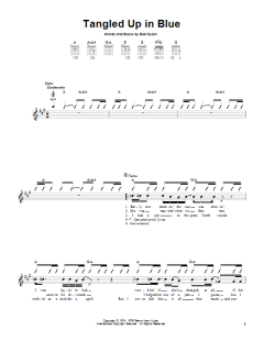 Tangled Up In Blue von Bob Dylan (Download) 