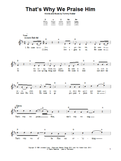 That's Why We Praise Him von Tommy Walker (Download) 