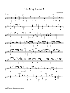 The Frog Galliard von John Dowland (Download) 
