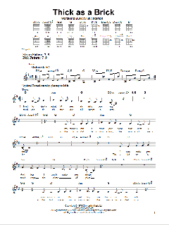 Thick As A Brick von Jethro Tull (Download) 