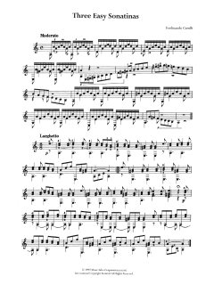 Three Easy Sonatinas von Ferdinando Carulli (Download) 
